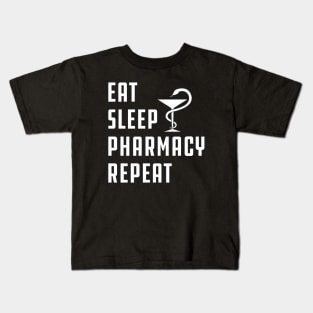 Pharmacy - Eat Sleep Pharmacy Repeat Kids T-Shirt